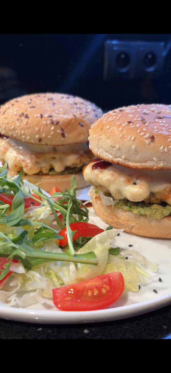 High-Protein Shrimp Burgers